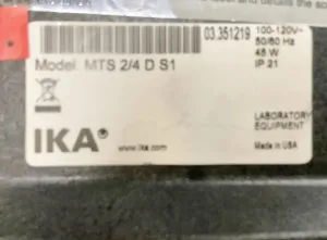 IKA MTS 2/4 Digital Microplate Shaker with 1100 RPM Orbital Mixing and 3mm Orbit, 9 of 12