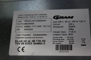 Gram BioLine RF425 LH Freezer, 3 of 3