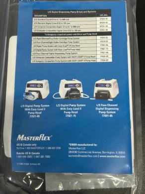 Cole-Parmer Masterflex L/S Easy Load II Precision Peristaltic Pump for Fluid Handling-cover