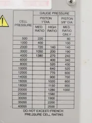 Thermo Spectronic French Pressure Cell Press FA078E Lab, 4 of 21