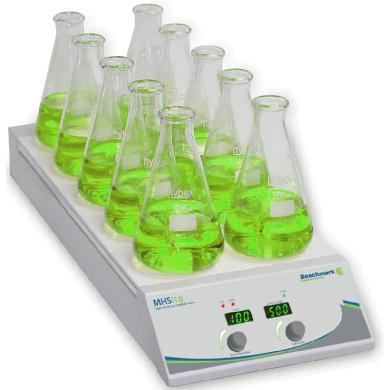 Benchmark Scientific 10-Position Digital Hotplate Stirrer with Ceramic Top Plate-cover