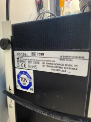 Vante SEBRA Sealer Model 2380 RF Laboratory Sealing Device, 2 of 3