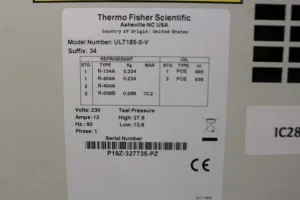 Thermo ULT185-5-V -80°C Ultra Low Freezer for Biomedical Sample Storage, 4 of 4