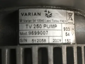 Varian Macro Torr Turbo V250 Turbomolecular Vacuum Pump, 5 of 5