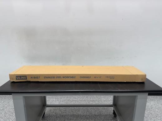 ULINE Stainless Steel WorkTable Over Shelf Model H-8457-cover