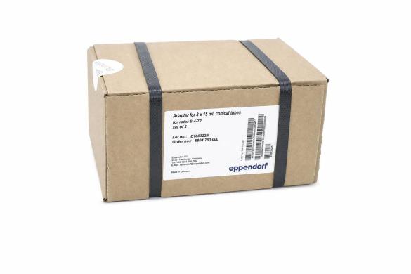 Eppendorf 5804783000 Adapter Set, 2 Adapters for 8 × 15 mL Tubes, S-4-72 Rotor-cover