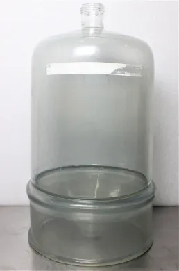 Kontes Ultra-Ware 10L Borosilicate Glass HPLC Reservoir with Conical Bottom