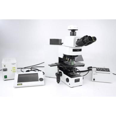 Olympus AX70 Fluorescence Microscope Mikroskop UPlanApo 1,25 4 10 20 40 60-cover