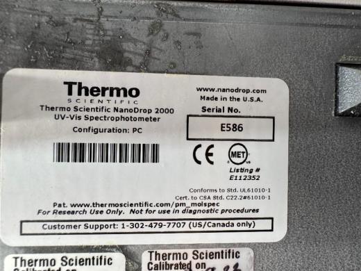 Thermo NanoDrop 2000 Microvolume UV-Vis Spectrophotometer for Molecular Quantification-cover