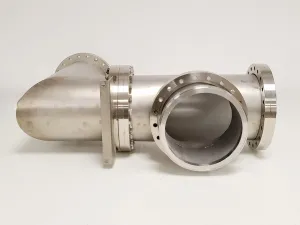 MDC MFG Inc. Stainless Steel UHV Vacuum Chamber Tee Section with CF Flanges, 6 of 8