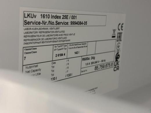Liebherr Medline LKUv 1610 Index 25E / 001 Laboratory Ventilated Refrigerator-cover