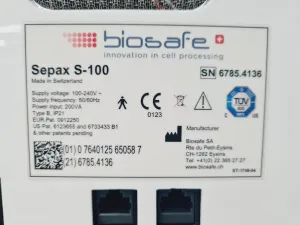 Biosafe Sepax S-100 Cell Separation System, 10 of 18