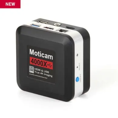Motic Moticam 4000X True 4K Microscope Camera with HDMI, USB, and WiFi5 Inputs