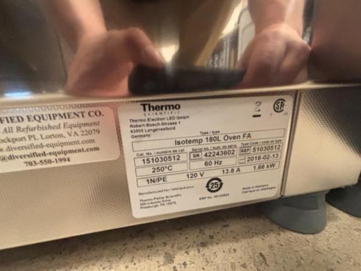 Thermo Fisher Scientific Isotemp 180L Laboratory Oven with Digital Front Control Panel-cover