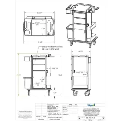 TrippNT Phlebotomy Pro Carts – Locking Mobile Medical Supply and Phlebotomy Storage Carts, 13 of 14