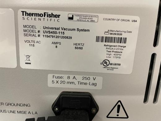 Thermo Scientific SpeedVac SPD120-115 Vacuum Concentrator with UVS450-115 Cold Trap System-cover