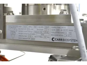 CARR Biosystems ViaFuge Pilot Stainless Steel Centrifuge System with C6T34WK37A Washdown Motor and Vessel, 23 of 26