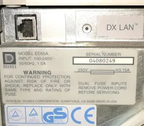 Dionex ED50A Electrochemical Detector with LC25 Chromatography Oven for Ion Chromatography, 8 of 12