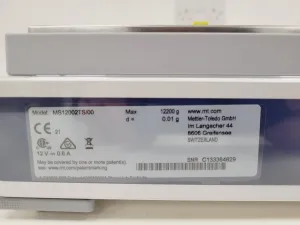 Mettler Toledo MS12002TS/00 Precision Balance Lab, 14 of 16