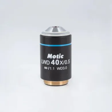 Motic CCIS® Plan Achromatic Long Working Distance Objective Lens 40X/0.5 NA (WD 3.0 mm)