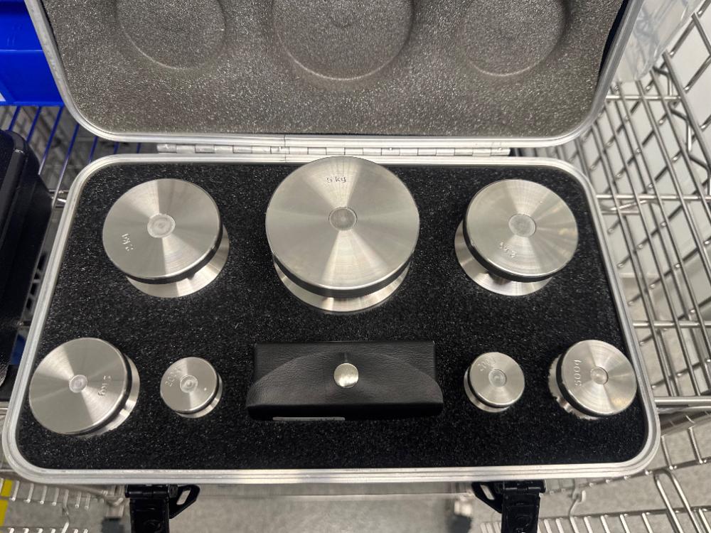 Rice Lake 1g to 5kg Stainless Steel Calibration Weight Set for Precision Weighing Instrument Calibration