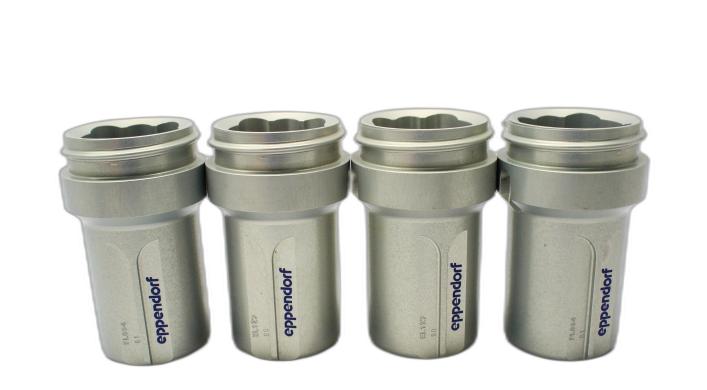 Eppendorf Set of 4 Round Centrifuge Buckets for Rotor A-4-38, 85/100 mL, 4400 RPM-cover