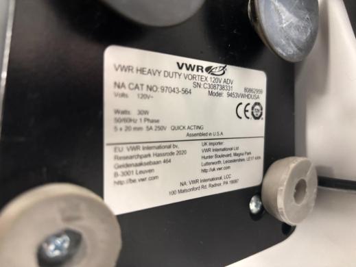 VWR Heavy Duty Digital Benchtop Vortex Mixer Model 9453VWHDUSA-cover