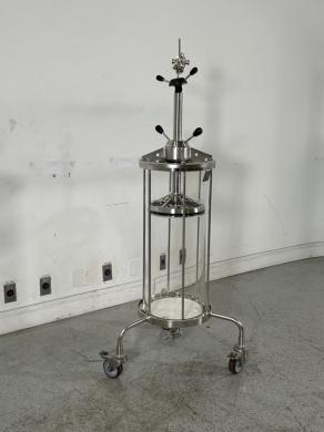 GE Healthcare BPG 300/750 Stainless Steel and Glass Preparative Chromatography Column with Mobile Stand-cover