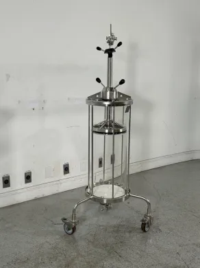 GE Healthcare BPG 300/750 Stainless Steel and Glass Preparative Chromatography Column with Mobile Stand