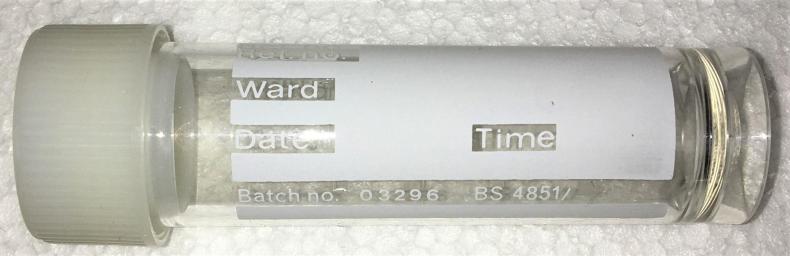 Flat-Bottom Graduated Plastic Sample Tube with Screw Cap, 20 mL (Pack of 50)-cover