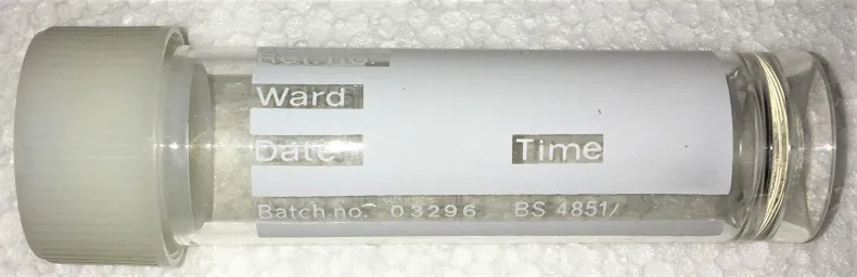 Flat-Bottom Graduated Plastic Sample Tube with Screw Cap, 20 mL (Pack of 50)