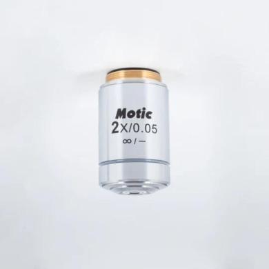 MOTIC CCIS® Plan Achromatic Objective EC-H PL 2X/0.05 with 7.2mm Working Distance-cover