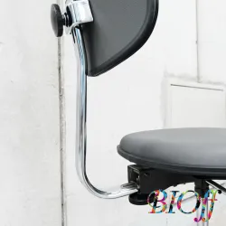 Toyo Kogei SK-827 Black Chair with Backrest and Casters, 4 of 6