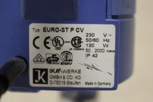 IKA Eurostar Power Control Viscosity Overhead Stirrer for Precise Laboratory Mixing, 3 of 3