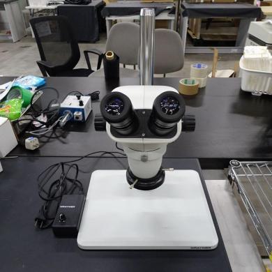 Wraymer Stereo Microscope Model 2419-0820 LW-820 with LED Ring Light and Long Pillar Stand-cover