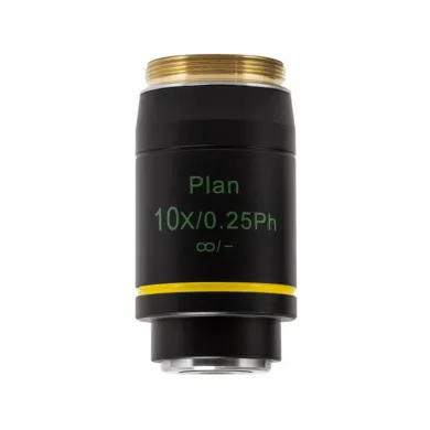 Accu-Scope 10x NIS Plan Achromat Microscope Objective, N.A. 0.25, W.D. 10.2mm