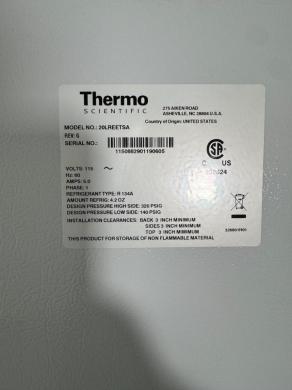 Thermo Scientific 20LREETSAS Upright Laboratory Refrigerator for Sample Storage-cover
