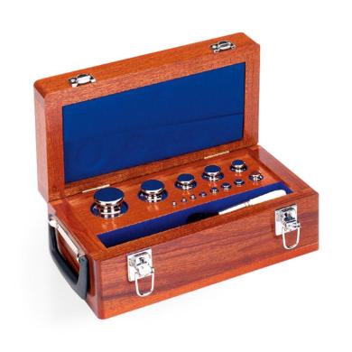 Radwag F1 Mass Standard - Knob Weights With Adjustment Chamber, Set (1 g - 1 kg), Wooden Box-cover