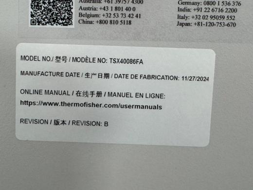 Thermo Fisher Scientific TSX40086FA Ultra-Low Temperature Freezer for Cryogenic Storage-cover