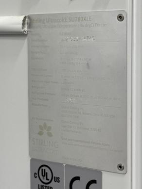 Stirling Ultracold SU780XLE Ultra-Low Temperature Freezer with Stirling Engine Cooling-cover