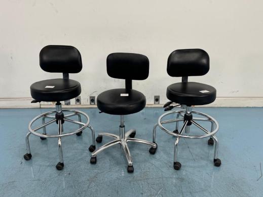 Lab Stools with Adjustable Height and Caster Wheels, Set of 4-cover