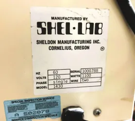 Shel-Lab 1430 Vacuum Oven 1.7 Cu-Ft with Precise Temperature Control and Cross-Flow Ventilation, 6 of 6