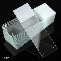 Globe Scientific Diamond® White Glass Charged Microscope Slides with 90° Corners, Model 1358A, 7 of 10