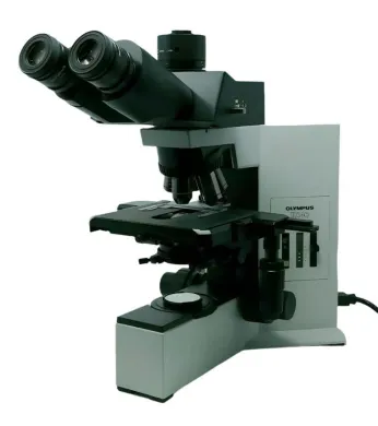 Olympus BX40 Compound Microscope with Superwide Trinocular Head and Apo 2x Fluorite Objectives