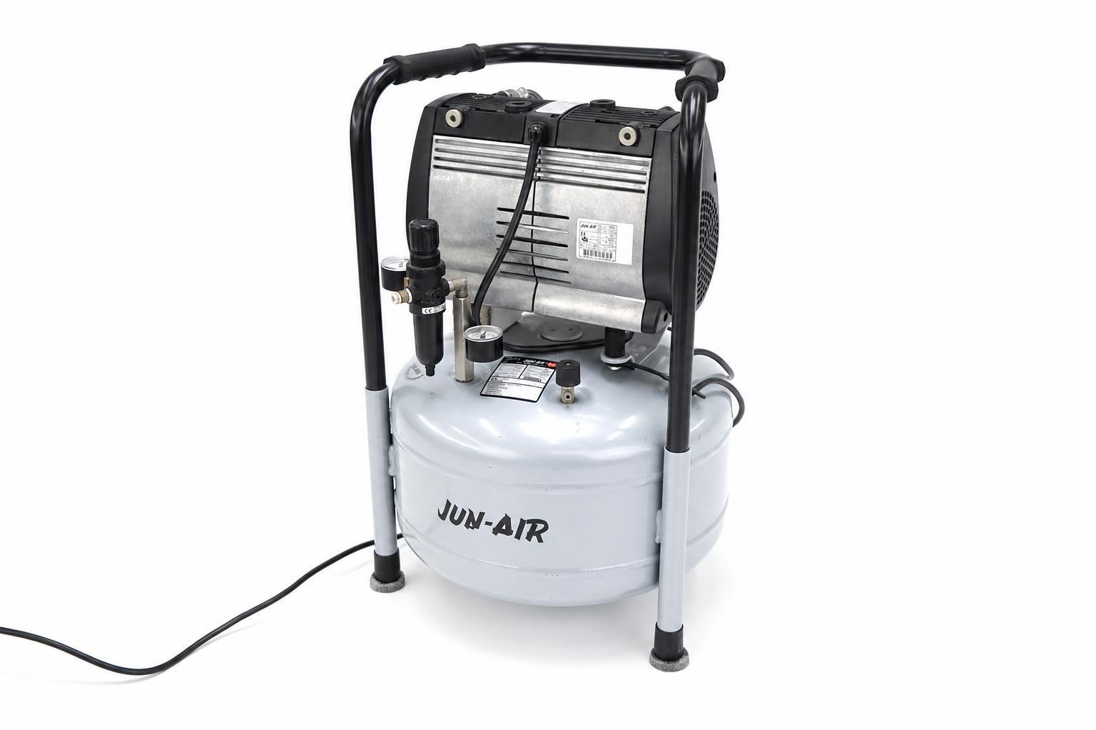Jun-Air OF302-25B Oil-Free Low-Noise Piston Compressor with 25 L Tank, 8 bar, 44 L/min