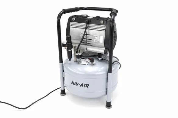 Jun-Air OF302-25B Oil-Free Low-Noise Piston Compressor with 25 L Tank, 8 bar, 44 L/min