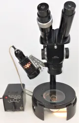 International Binocular Stereo Microscope with Variable Transformer and Lamp (7.56X to 48X), 3 of 19