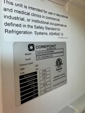 Corepoint Scientific NSPF201WWW/0MHC -20°C Ultra-Low Temperature Laboratory Freezer