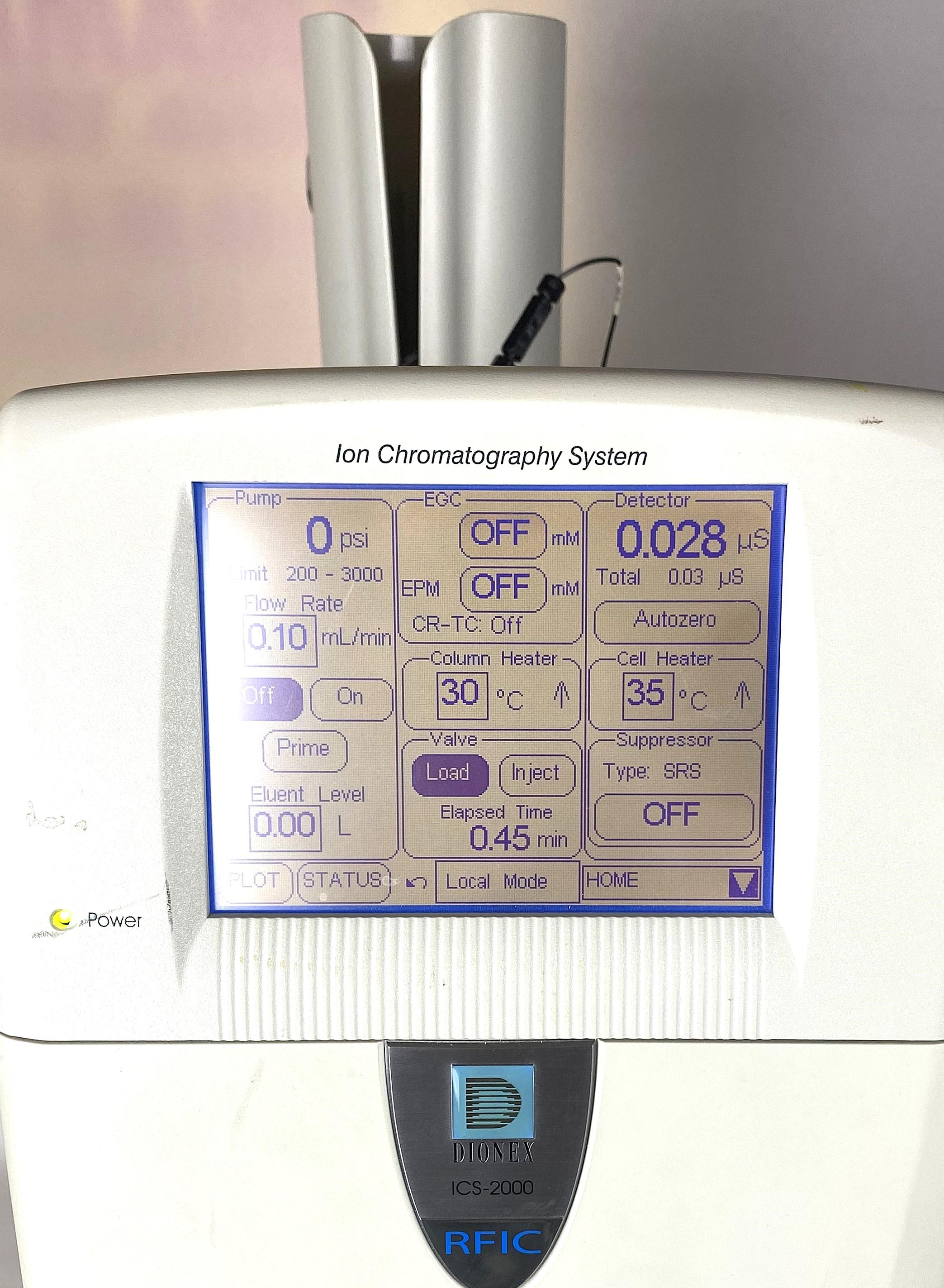 Dionex ICS-2100 Reagent-Free Ion Chromatograph with Electrolytic Sample Preparation and Eluent Generation