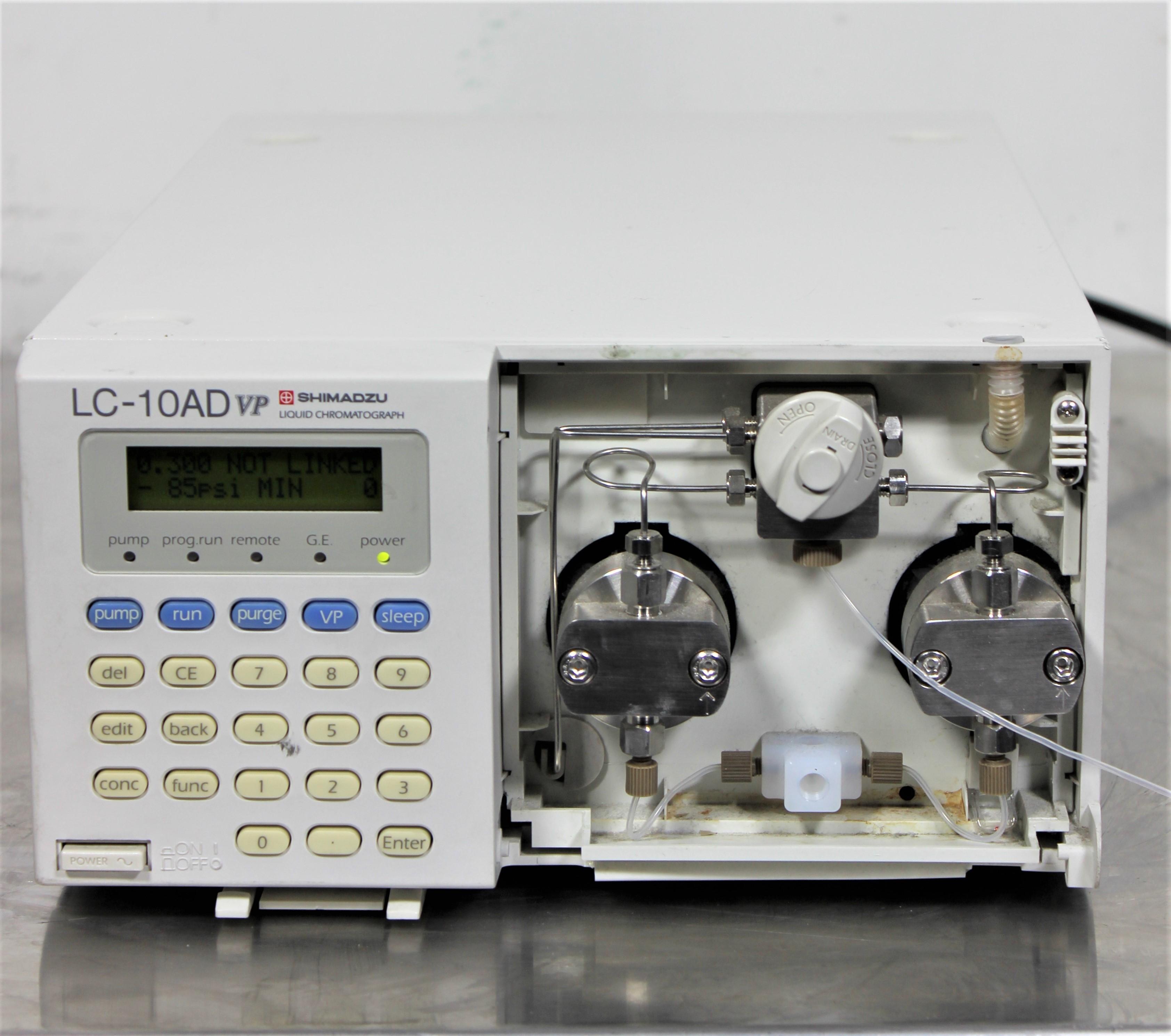 Shimadzu LC-10AD VP Dual Plunger Solvent Delivery Pump for HPLC Systems
